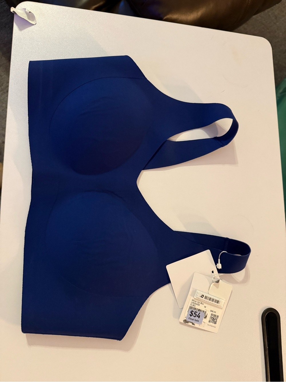 lululemon athletica Navy Glow Up Bra Size M